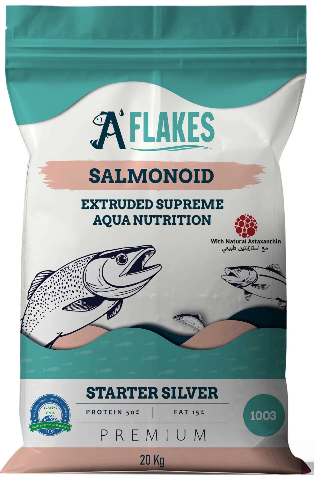 A'FLAKES® Silver Astaxanthin - Salmonoid Starter 1003