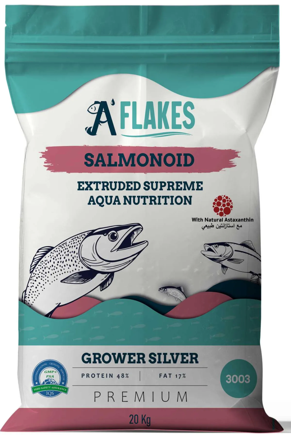 A'FLAKES® Silver Astaxanthin - Salmonoid Grower 3003