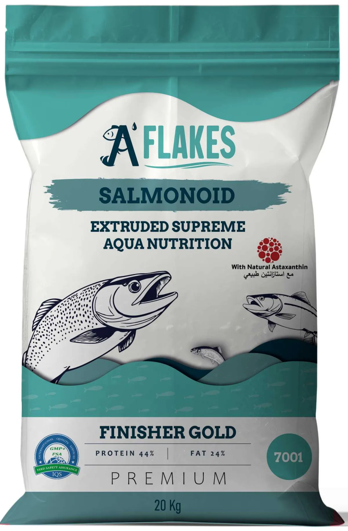 A'FLAKES® Gold Astaxanthin - Salmonoid Finisher 7001