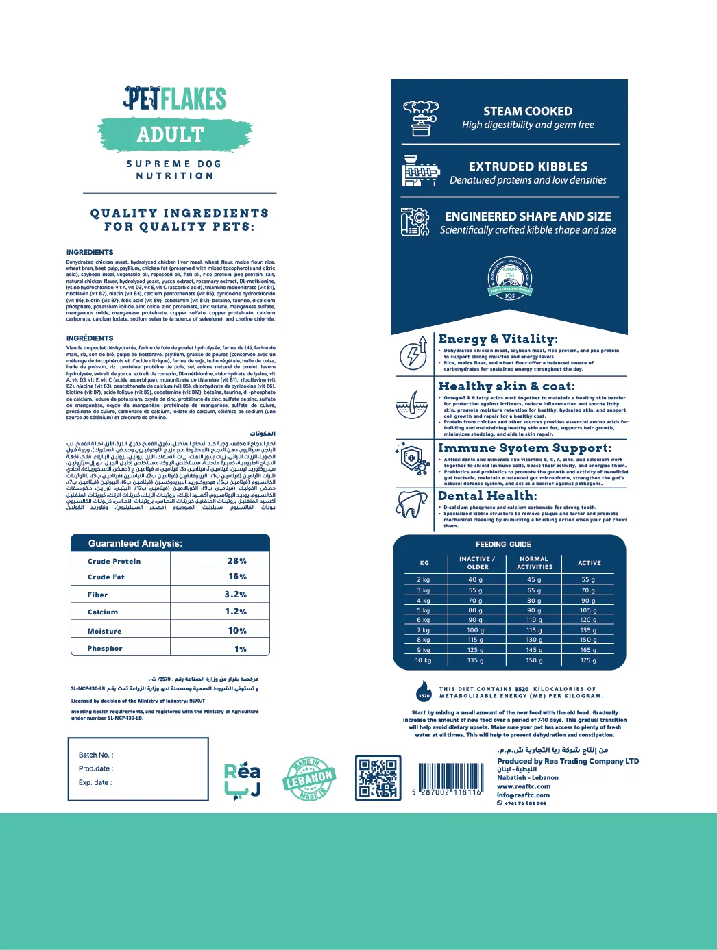 PETFLAKES® Maintenance - Mini Adult Dog Food