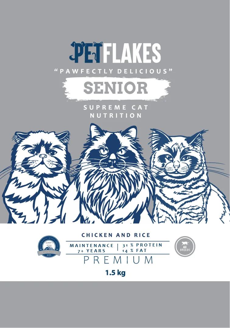 PETFLAKES®  Maintenance Senior Cat Food 