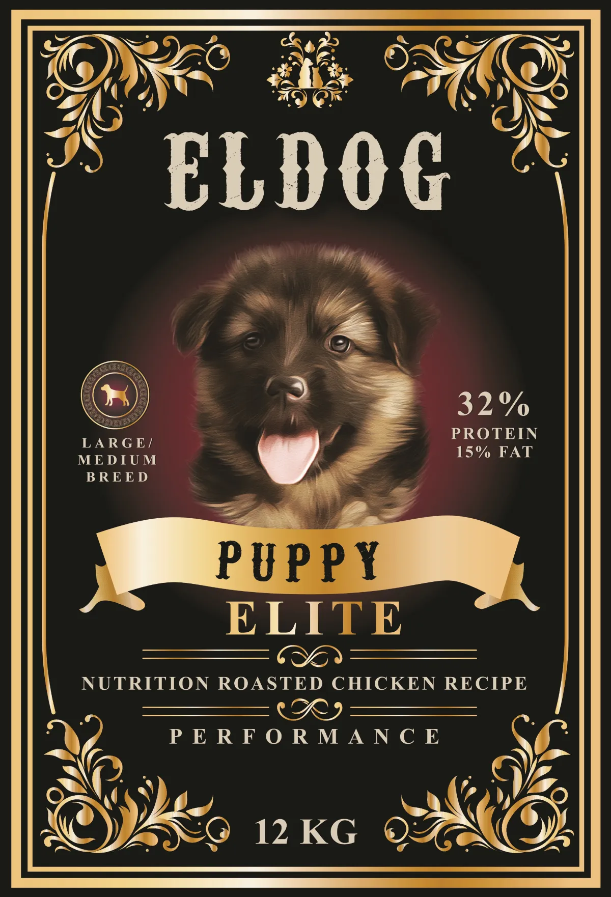 ELDOG® Puppy Performance Dog Nutrition  Roasted Chicken Recipe 