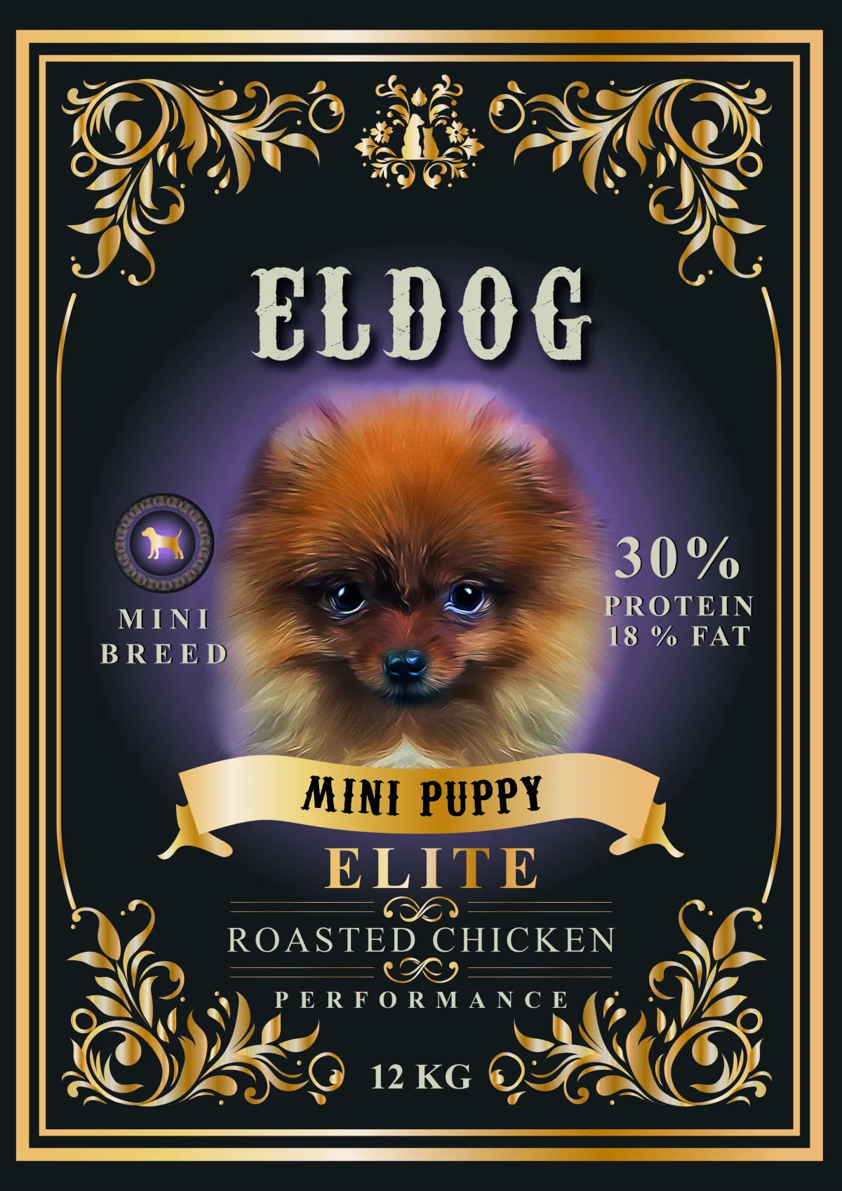 ELDOG® Mini Puppy Performance Dog Nutrition Roasted Chicken Recipe
